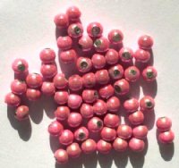 60 4mm Round Pink Miracle Beads